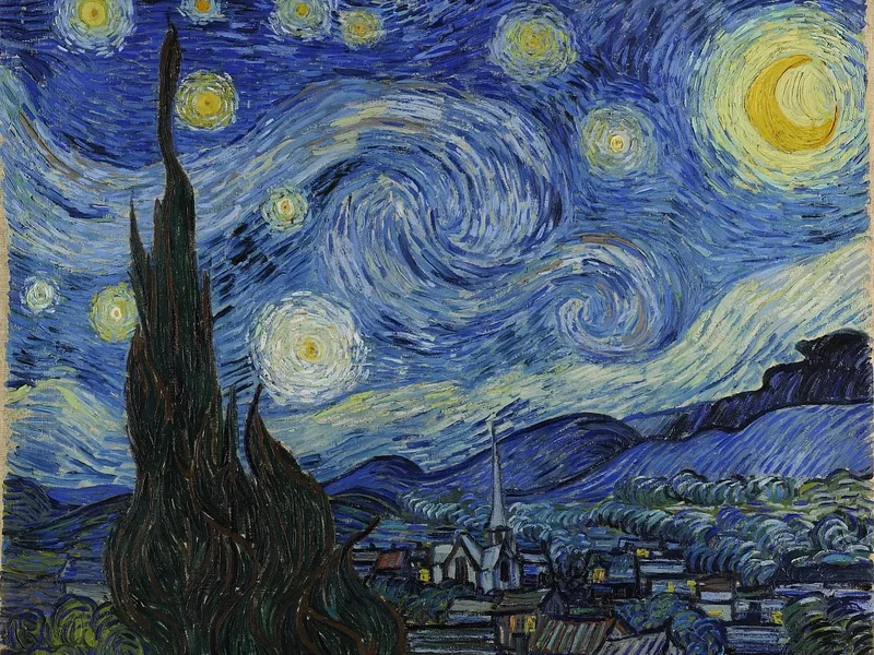 1853-Vincent van Gogh - Notte stellata, 1889 - MoMA The Museum of Modern Art, New York